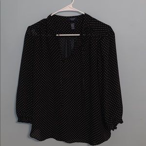 Polka dot long sleeved shirt